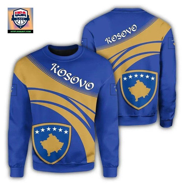 Kosovo Coat Of Arms Sweater Cricket Style J5W ? Usalast