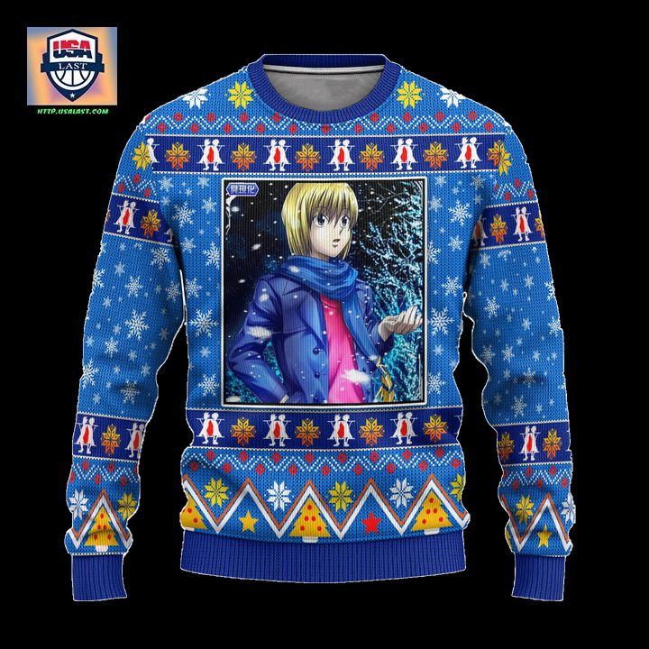 Kurapika Anime Ugly Christmas Sweater Hunter x Hunter Xmas Gift ? Usalast