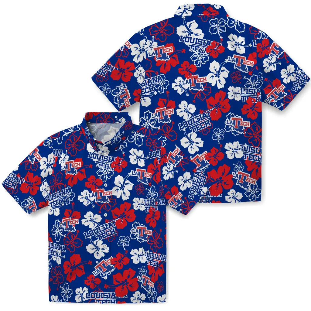 LA Tech Hibiscus Bloom Hawaiian Shirt – Moonbestprint