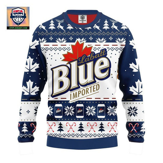 Labatt Blue Ugly Christmas Sweater Amazing Gift Idea Thanksgiving Gift ? Usalast