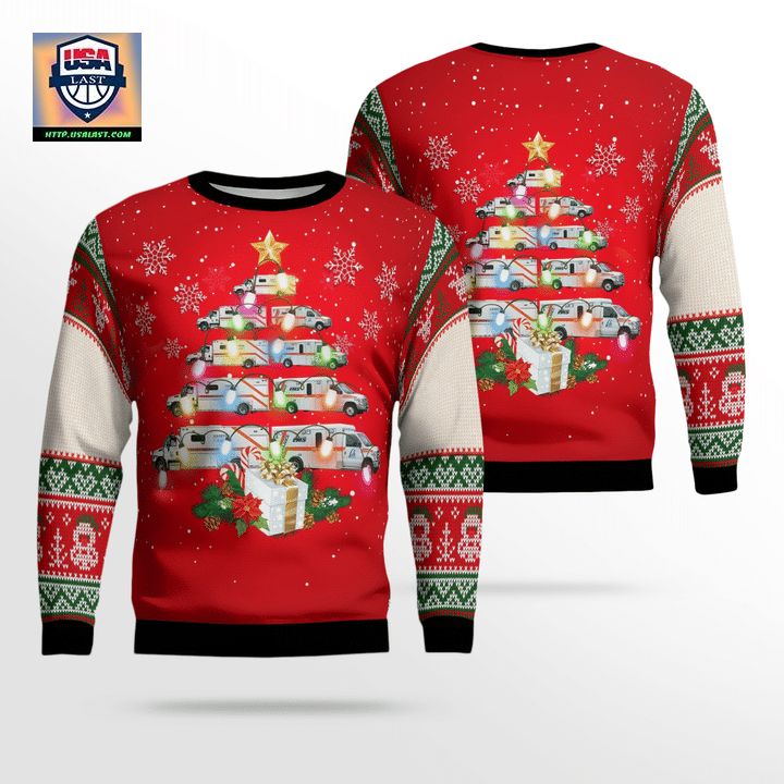 Lambton EMS Christmas AOP Sweater ? Usalast