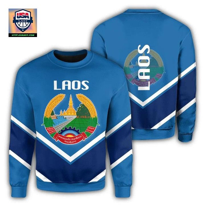 Laos Coat Of Arms Sweater Lucian Style J5W ? Usalast
