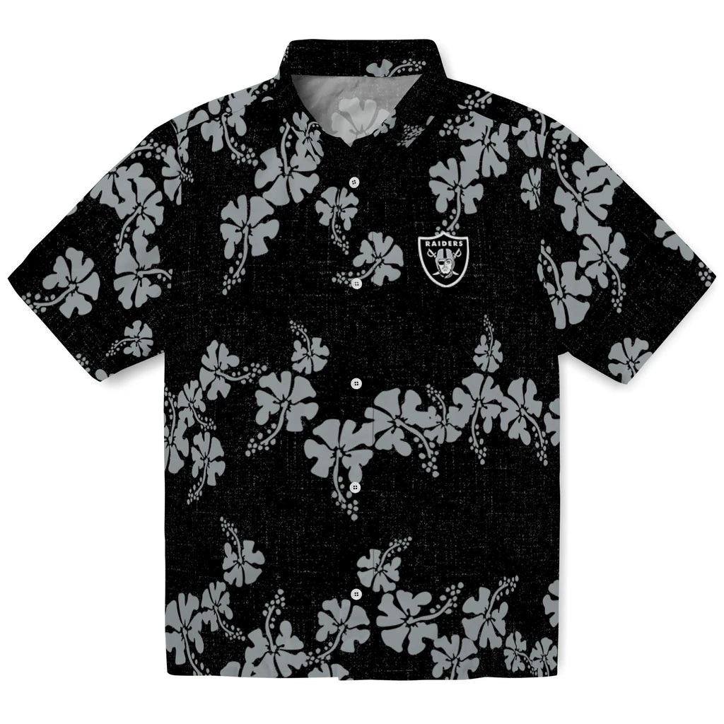 Las Vegas Raiders Hawaiian Shirt - 50th State Flower | Moonbestprint