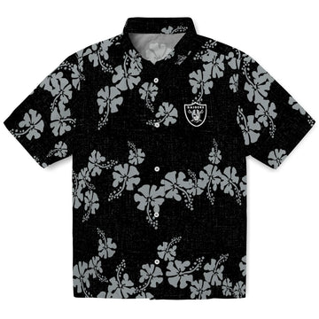 Las Vegas Raiders Hawaiian Shirt - 50th State Flower | Moonbestprint