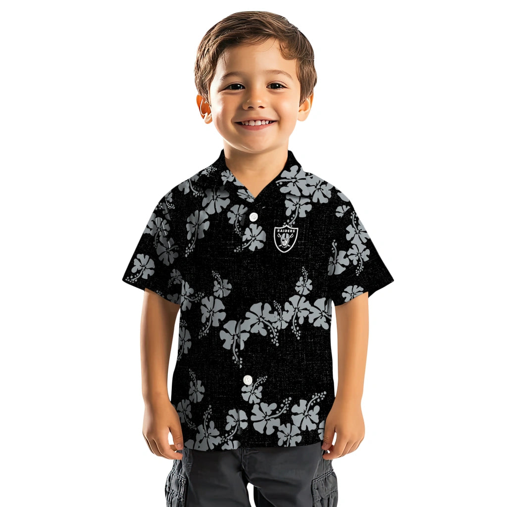 Las Vegas Raiders Hawaiian Shirt - 50th State Flower | Moonbestprint