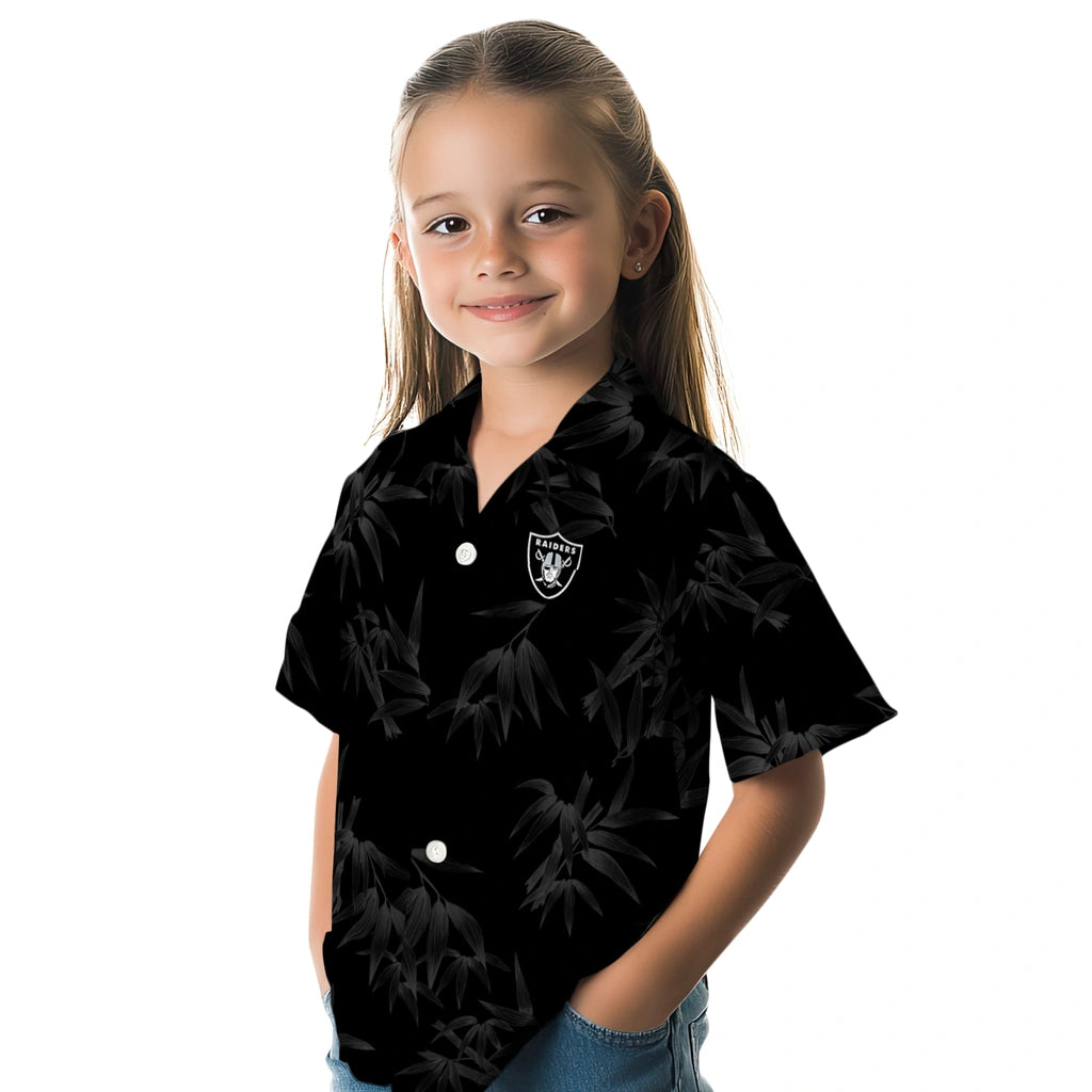 Las Vegas Raiders Hawaiian Shirt - Bamboo Branches | Moonbestprint