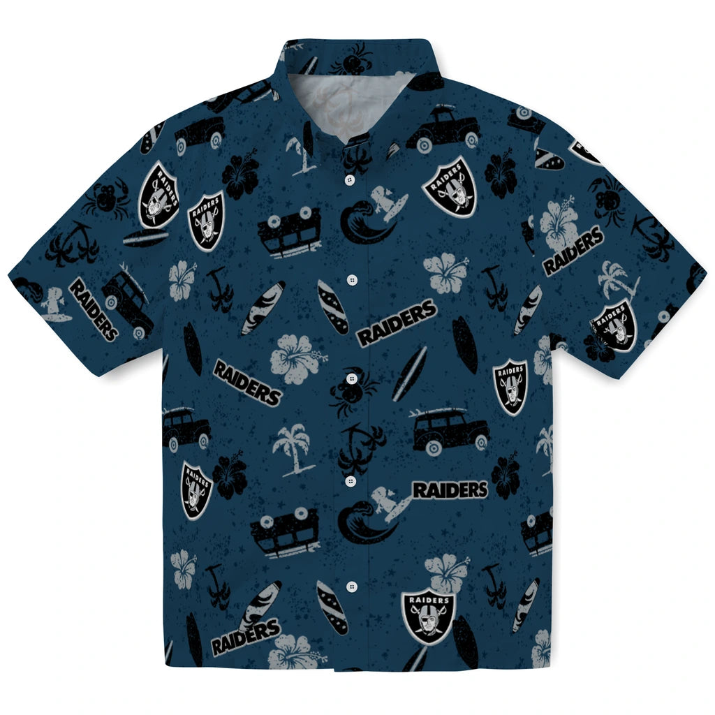 Las Vegas Raiders Hawaiian Shirt - Beach Vibe | Moonbestprint