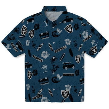 Las Vegas Raiders Hawaiian Shirt - Beach Vibe | Moonbestprint