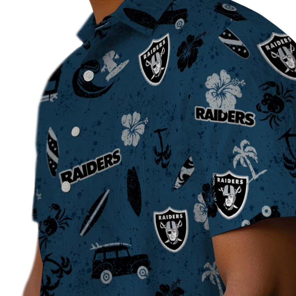Las Vegas Raiders Hawaiian Shirt - Beach Vibe | Moonbestprint