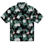 Las Vegas Raiders Hawaiian Shirt - Flamingo and Hibiscus | Moonbestprint