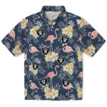 Las Vegas Raiders Hawaiian Shirt - Flamingo Hibiscus | Moonbestprint