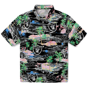 Las Vegas Raiders Flamingo Retreat 2026 Hawaiian Shirt – Moonbestprint