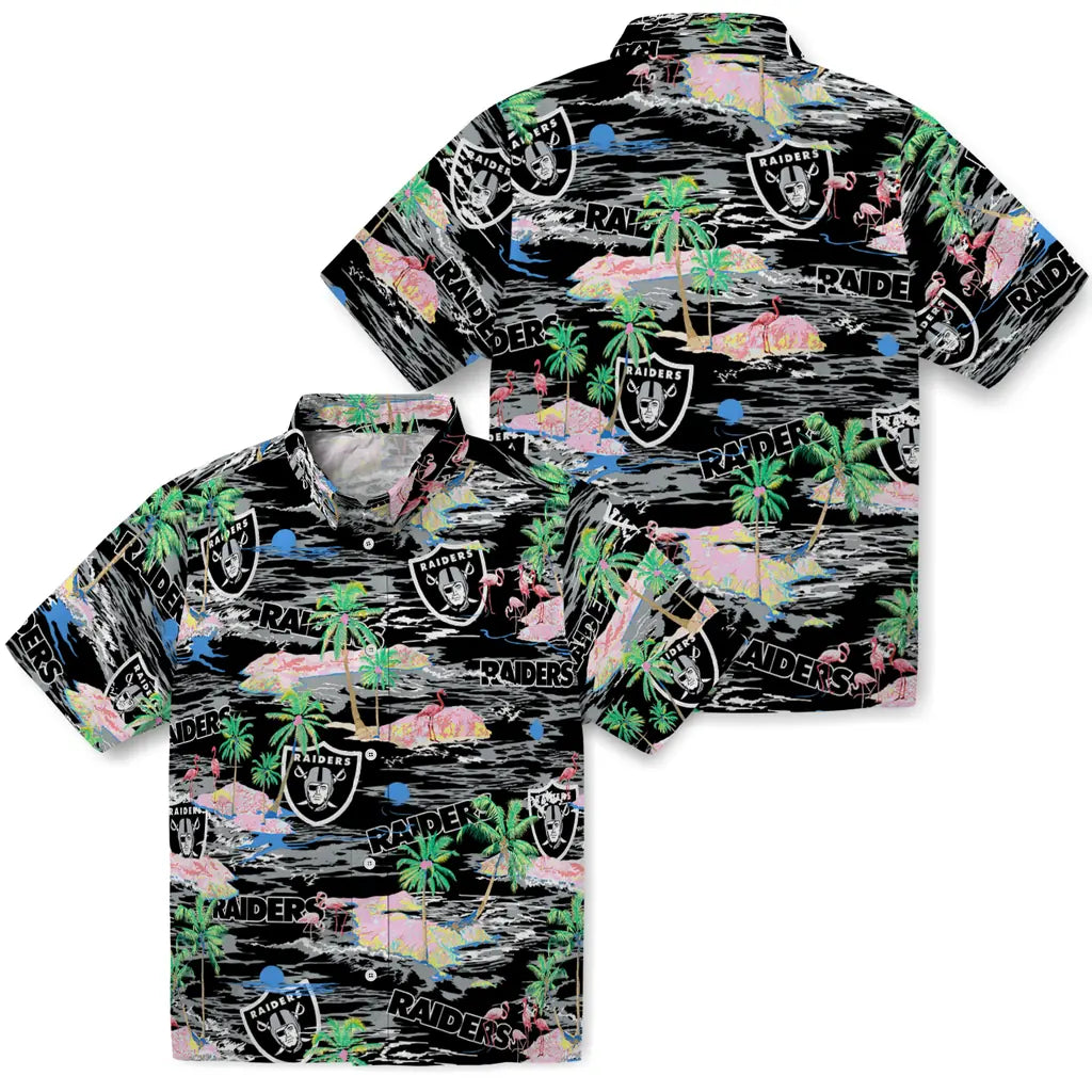 Las Vegas Raiders Flamingo Retreat 2026 Hawaiian Shirt – Moonbestprint