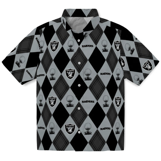 Las Vegas Raiders Hawaiian Shirt - Golfing Plaid | Moonbestprint