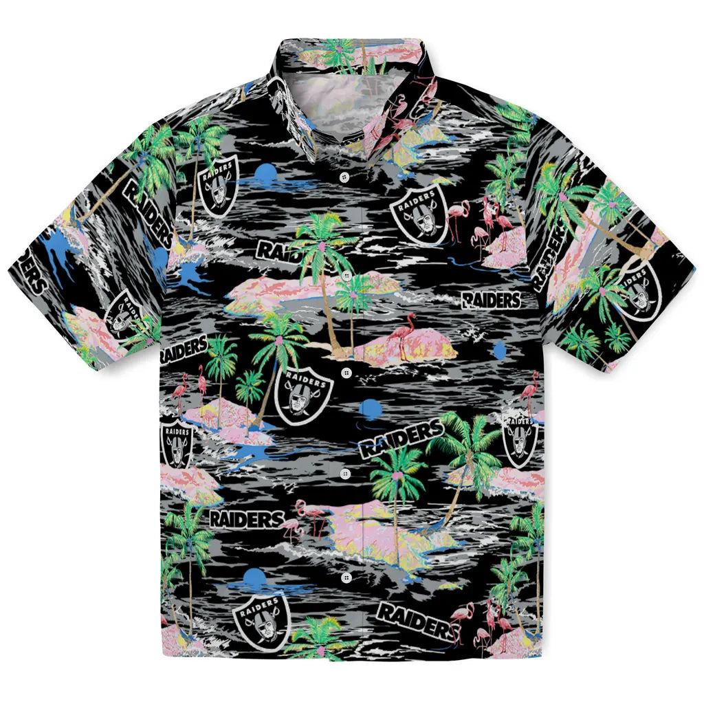 Las Vegas Raiders Hawaiian Shirt - Hawaii Island | Moonbestprint