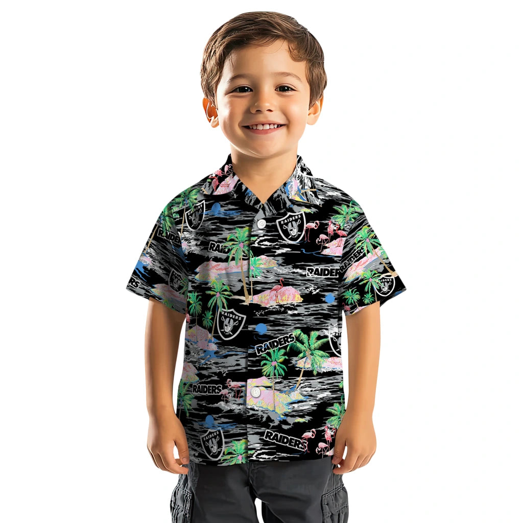 Las Vegas Raiders Hawaiian Shirt - Hawaii Island | Moonbestprint