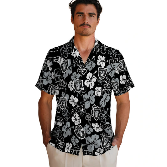Las Vegas Raiders Hibiscus Bloom Hawaiian Shirt – Moonbestprint