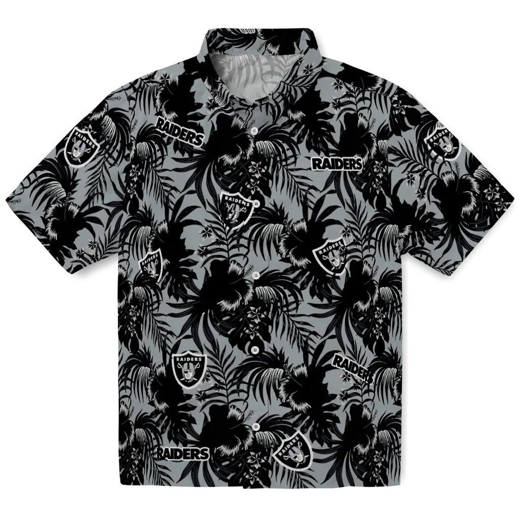 Las Vegas Raiders Hawaiian Shirt - Hibiscus Exotic | Moonbestprint