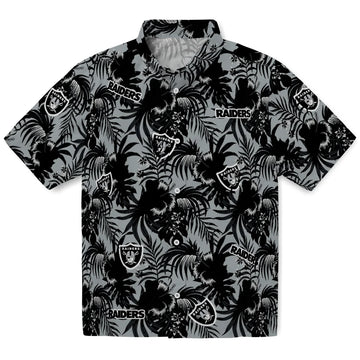 Las Vegas Raiders Hawaiian Shirt - Hibiscus Exotic | Moonbestprint