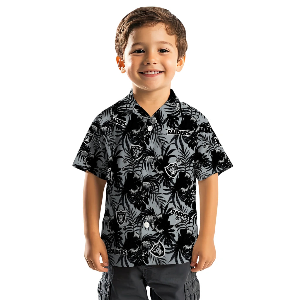 Las Vegas Raiders Hawaiian Shirt - Hibiscus Exotic | Moonbestprint