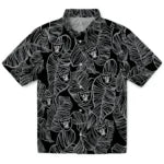 Las Vegas Raiders Hawaiian Shirt - Leaf Outline | Moonbestprint