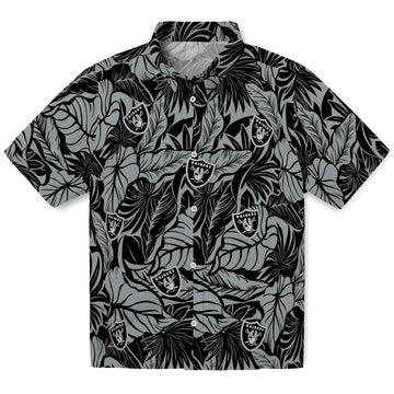 Las Vegas Raiders Hawaiian Shirt - Monstera Layer | Moonbestprint