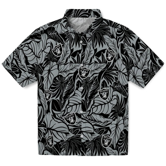 Las Vegas Raiders Hawaiian Shirt - Monstera Layer | Moonbestprint