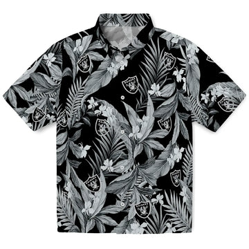 Las Vegas Raiders Hawaiian Shirt - Palm Leaves | Moonbestprint
