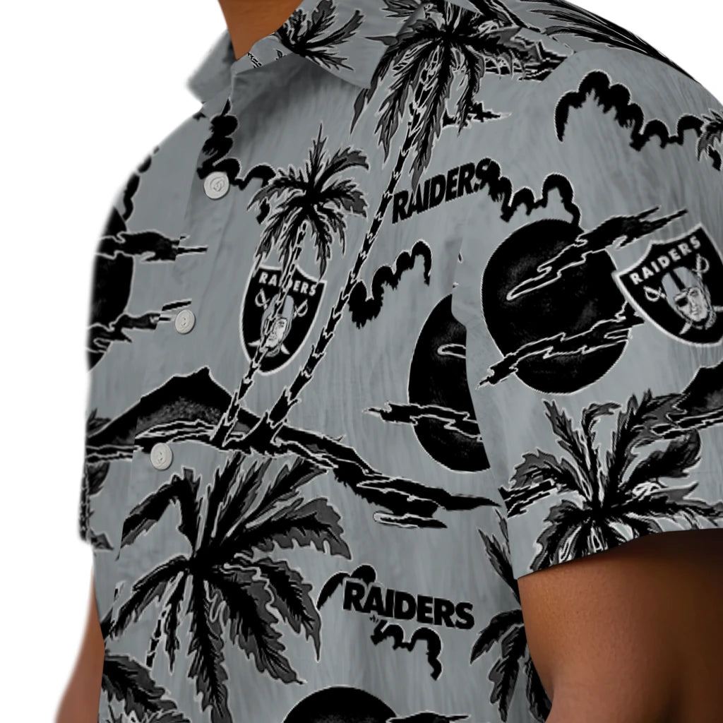 Las Vegas Raiders Hawaiian Shirt - Palm Sunset | Moonbestprint