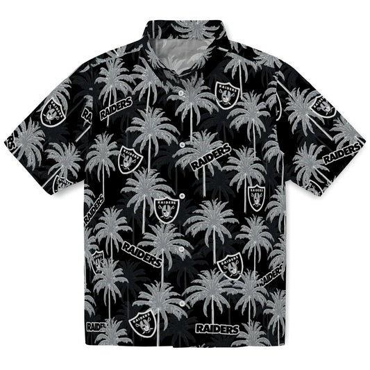Las Vegas Raiders Hawaiian Shirt - Palm Tree Motif | Moonbestprint
