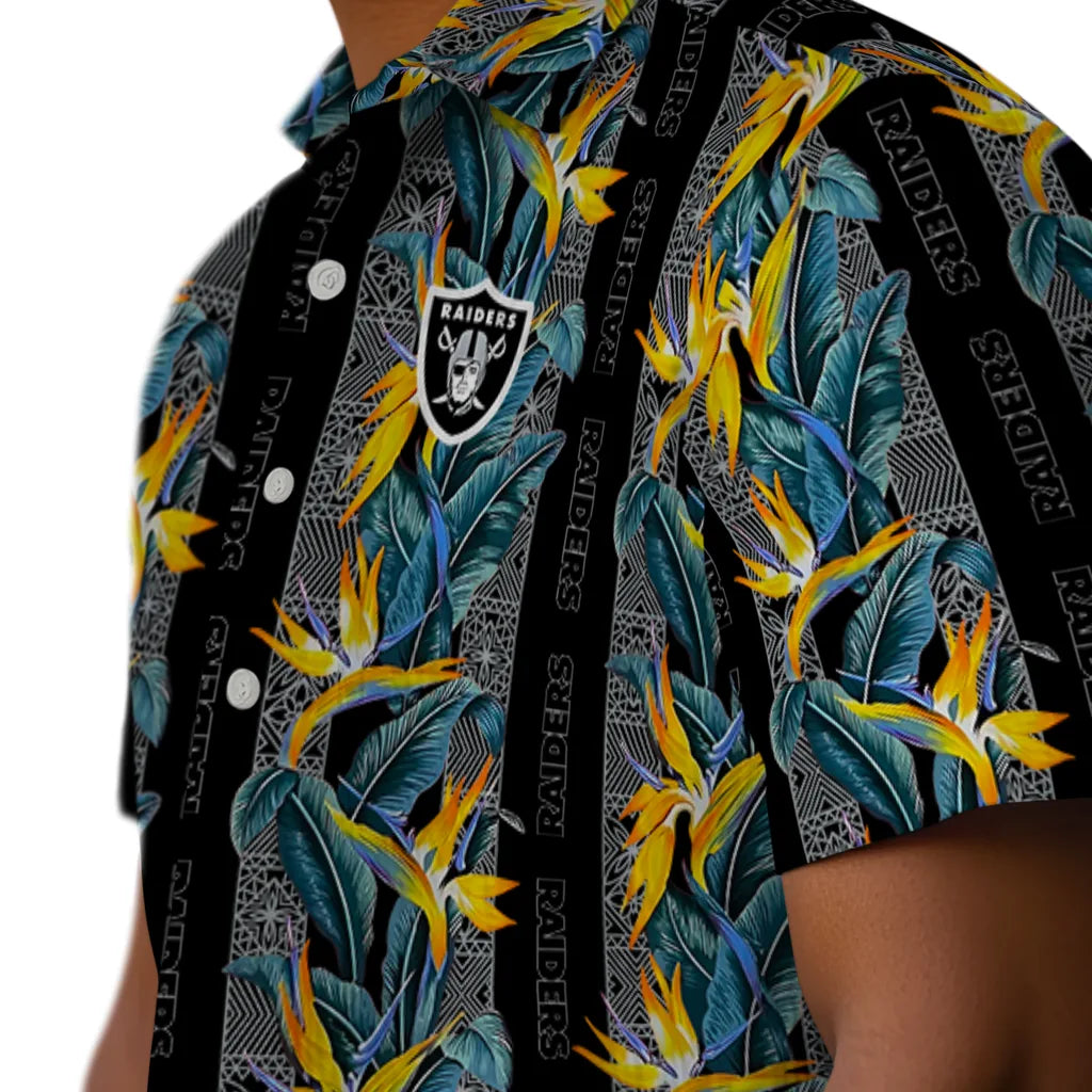 Las Vegas Raiders Hawaiian Shirt - Paradise Vines | Moonbestprint