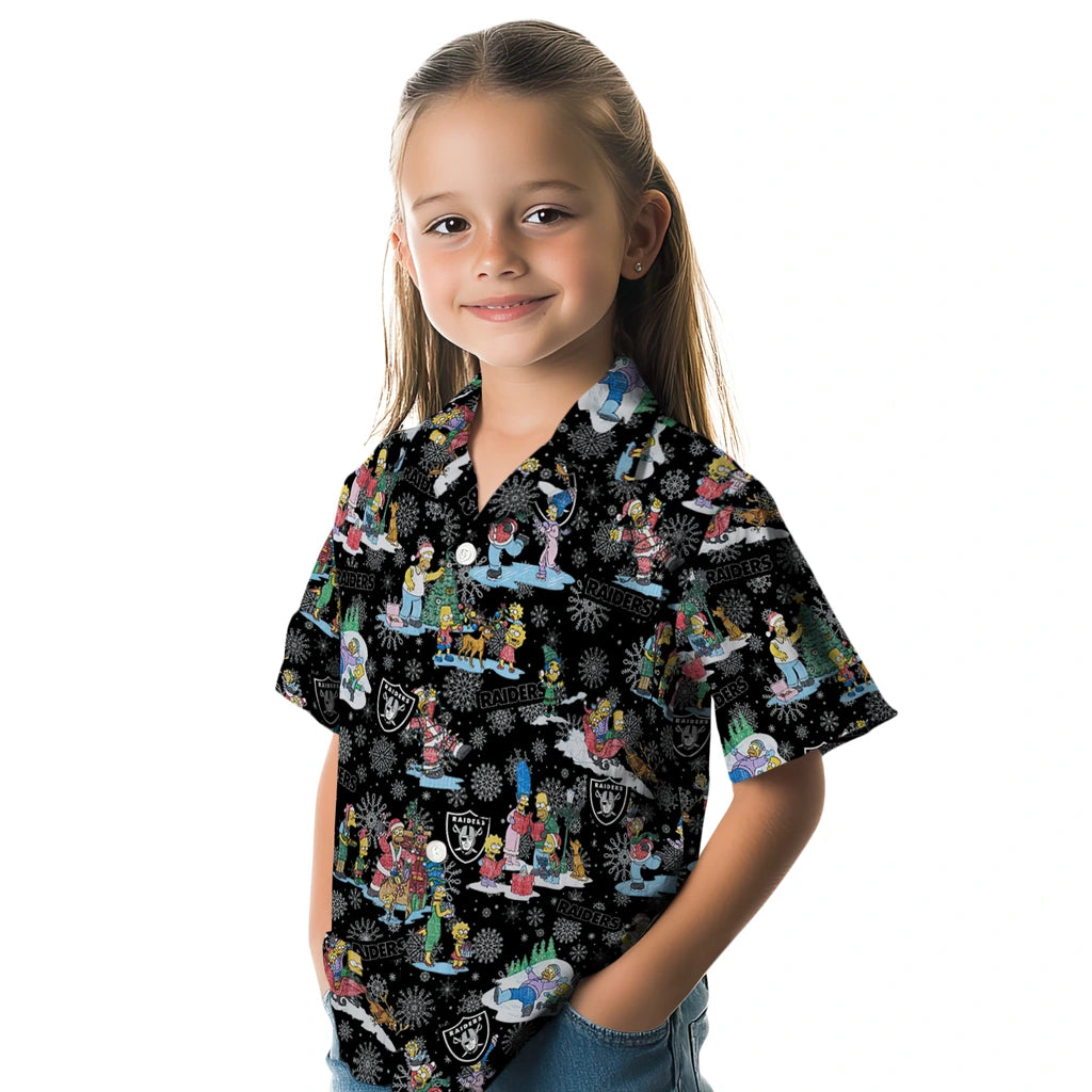 Las Vegas Raiders Hawaiian Shirt - Simpsons Christmas | Moonbestprint