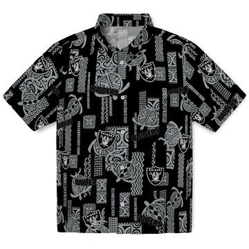 Las Vegas Raiders Hawaiian Shirt - Turtle Lines | Moonbestprint