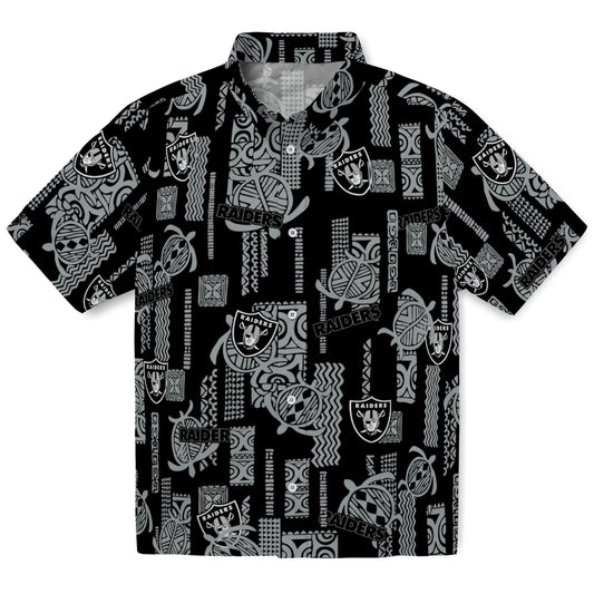 Las Vegas Raiders Hawaiian Shirt - Turtle Lines | Moonbestprint