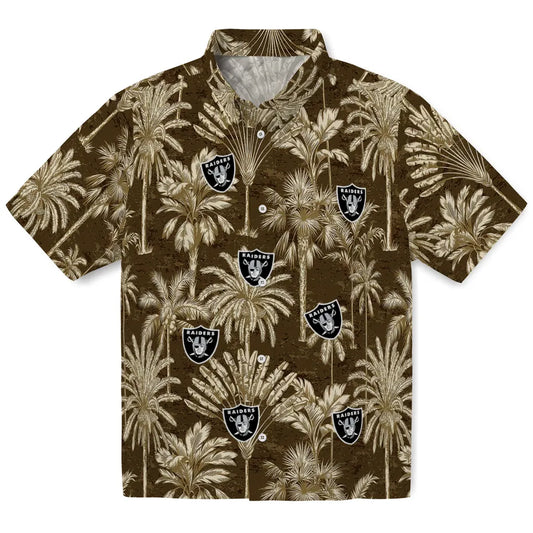 Las Vegas Raiders Hawaiian Shirt - Vintage Palm Tree | Moonbestprint