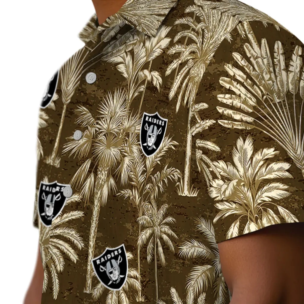 Las Vegas Raiders Hawaiian Shirt - Vintage Palm Tree | Moonbestprint