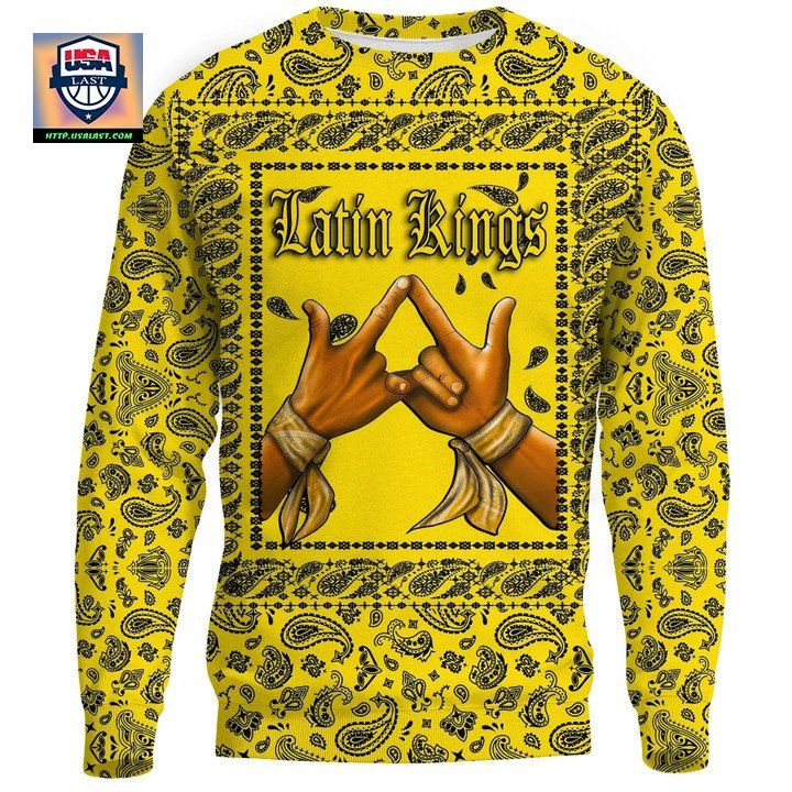 Latin Kings Sweater ? Yellow Bandana A31 ? Usalast