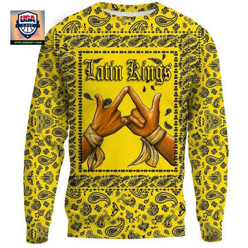 Latin Kings Sweater ? Yellow Bandana A31 ? Usalast