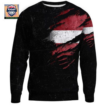 Latvia In Me Sweater ? Special Grunge Style A31 ? Usalast