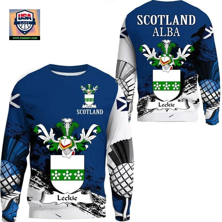 Leckie Scottish Family Crest Scotland Special Sweater A7 ? Usalast