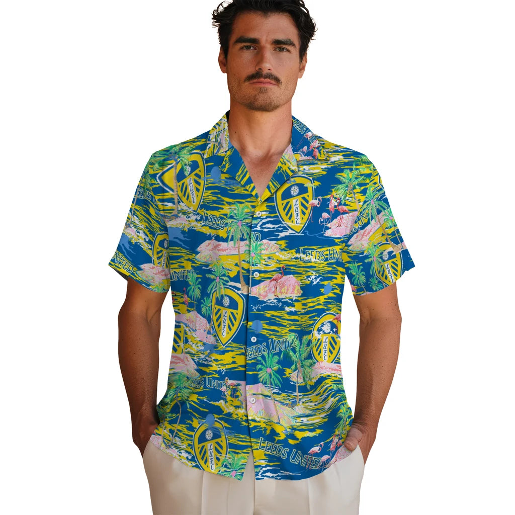 Leeds United Flamingo Retreat 2026 Hawaiian Shirt – Moonbestprint