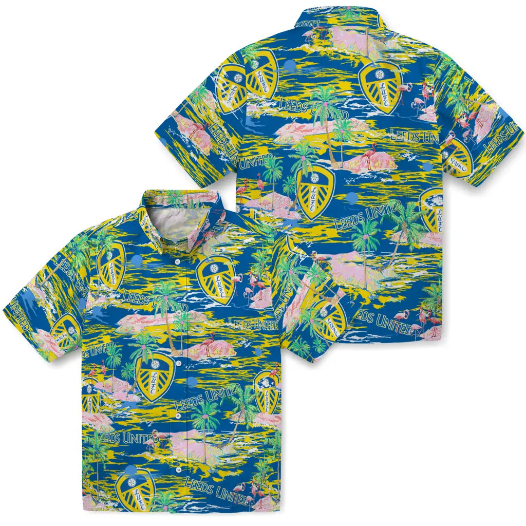 Leeds United Flamingo Retreat 2026 Hawaiian Shirt – Moonbestprint