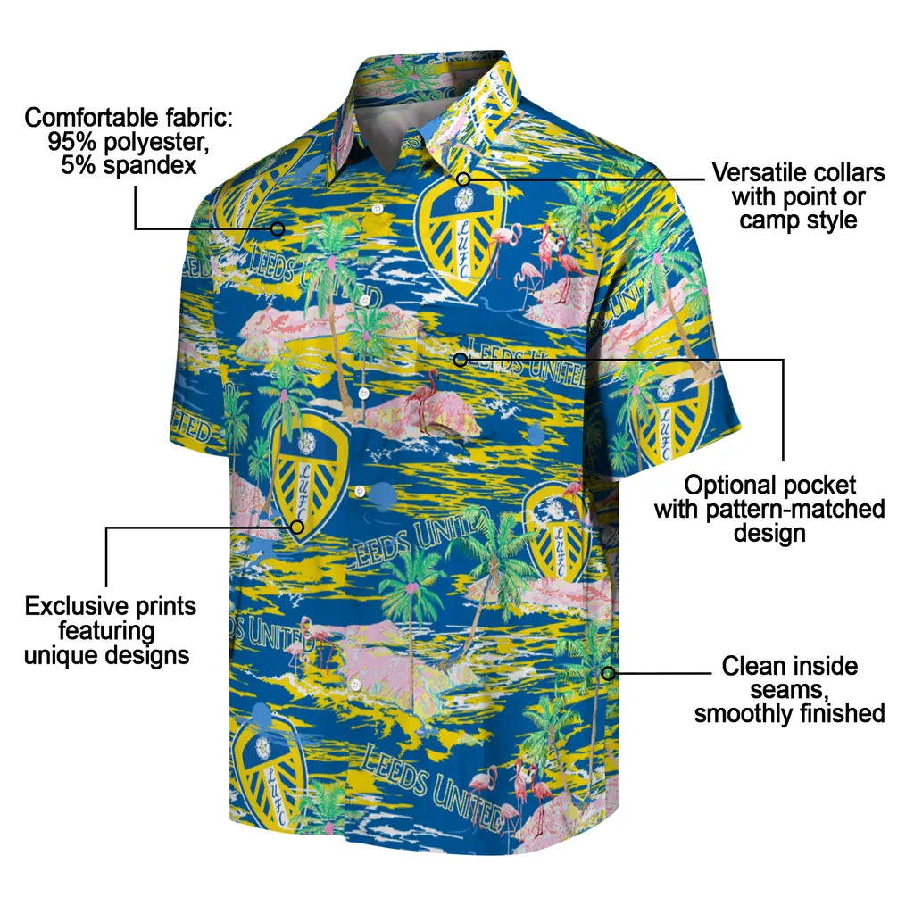 Leeds United Flamingo Retreat 2026 Hawaiian Shirt – Moonbestprint