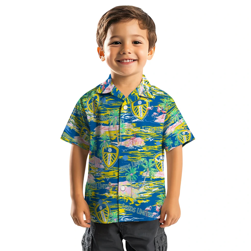 Leeds United Flamingo Retreat 2026 Hawaiian Shirt – Moonbestprint