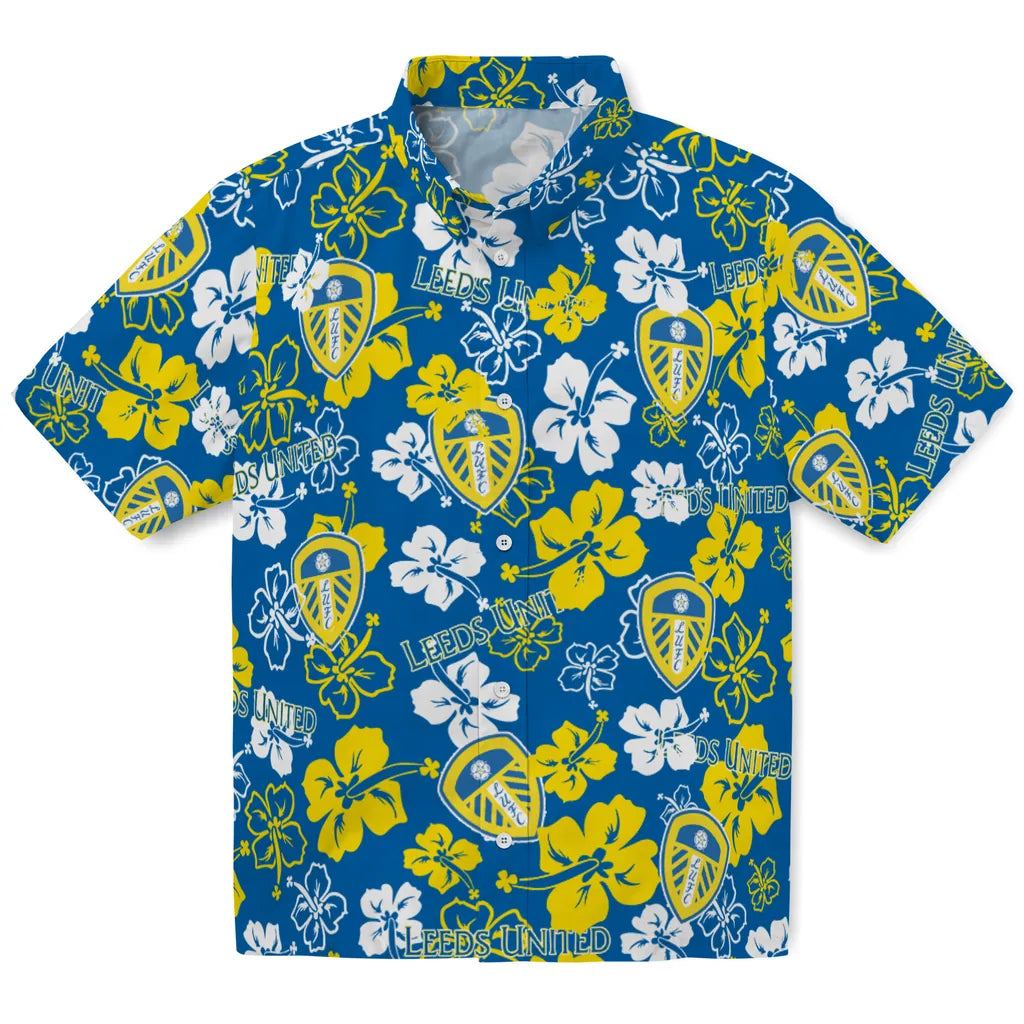Leeds United Hibiscus Bloom Hawaiian Shirt – Moonbestprint