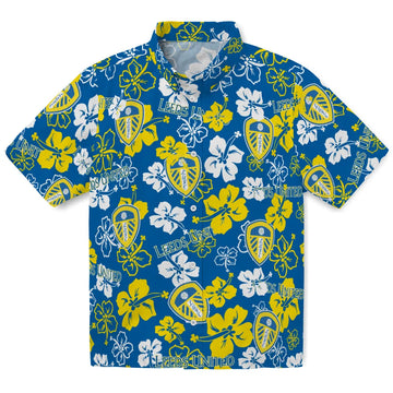 Leeds United Hibiscus Bloom Hawaiian Shirt – Moonbestprint