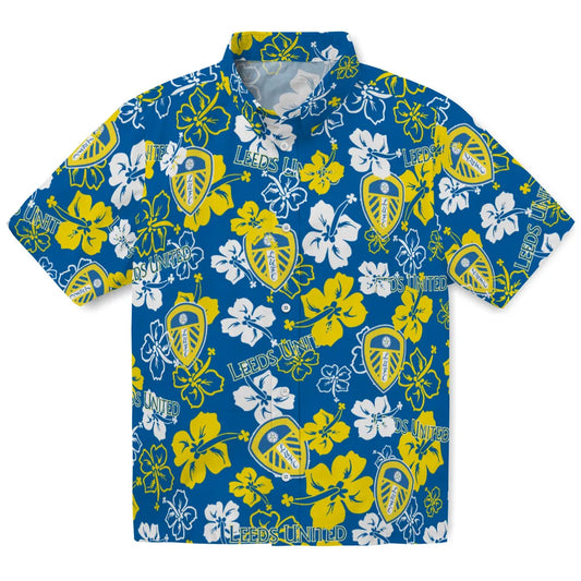 Leeds United Hibiscus Bloom Hawaiian Shirt – Moonbestprint