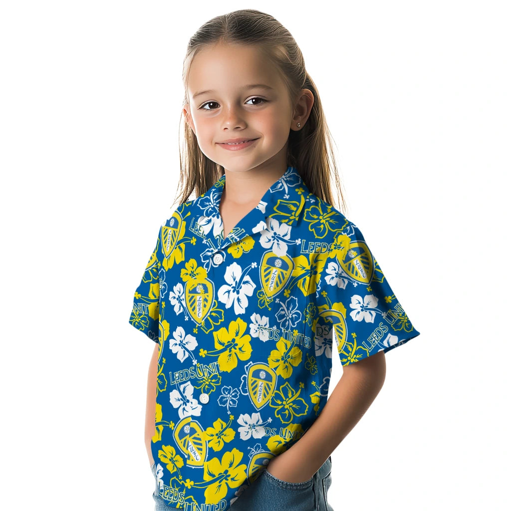Leeds United Hibiscus Bloom Hawaiian Shirt – Moonbestprint