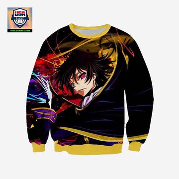 Lelouch Colorful Sweater ? Code Geass 3D Printed Sweater ? Usalast