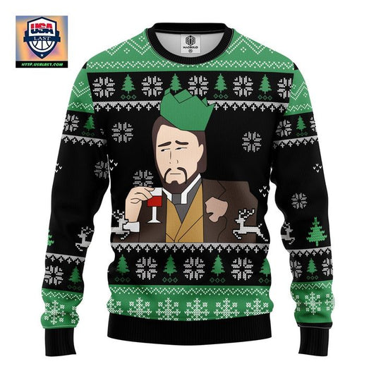 Leonardo Dicaprio Drinking Meme Ugly Christmas Sweater Amazing Gift Idea Thanksgiving Gift ? Usalast